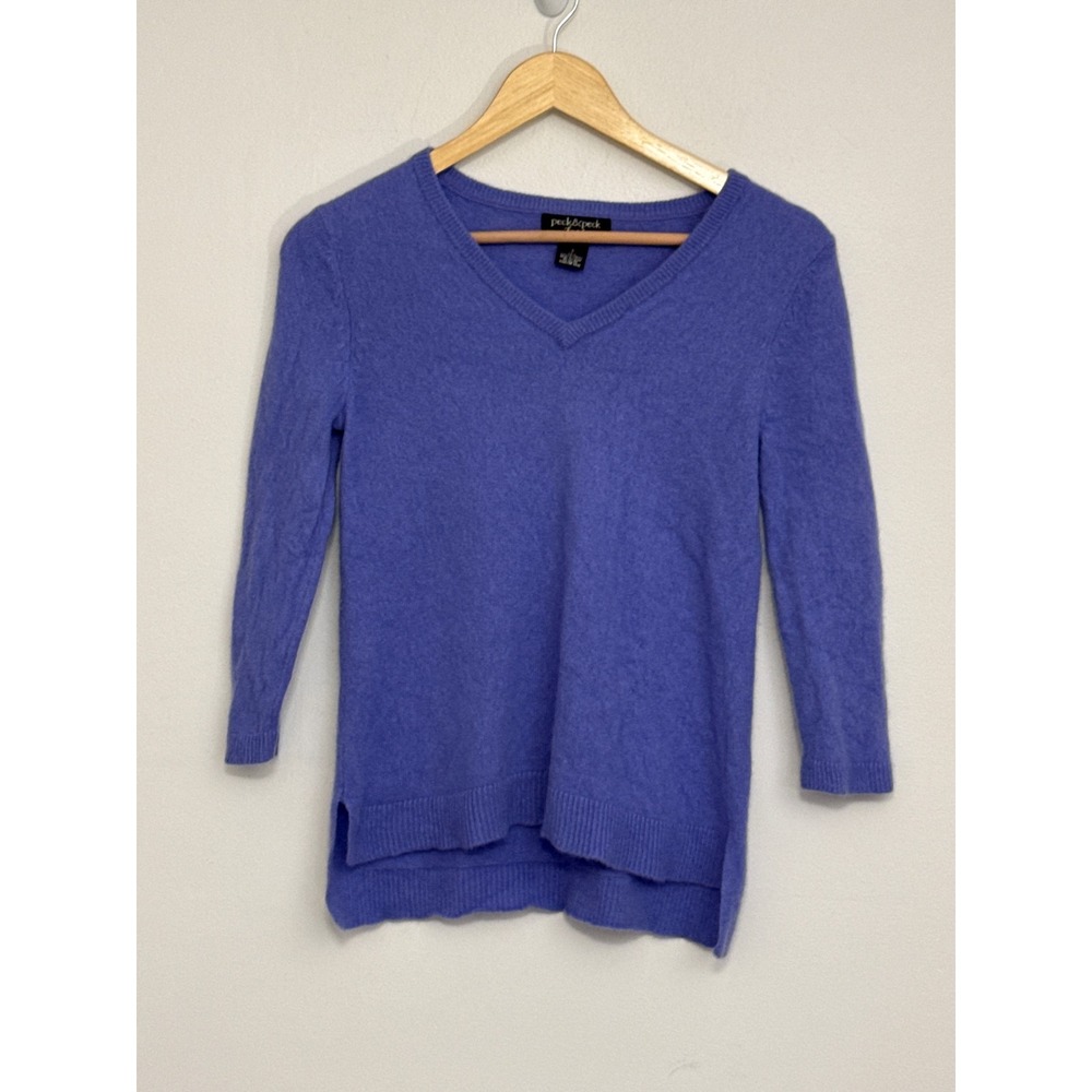 Peck & Peck Luxury Cashmere Sweater Womens S Soft Old Money Timeless Minimalist